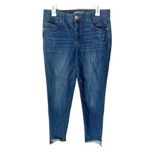 Democracy Jeans Women's 10 Dark Wash Luxe Absolution Dark Wash Step Hem Skinny